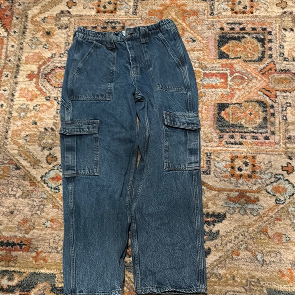 Men's Blue Cargo Pants